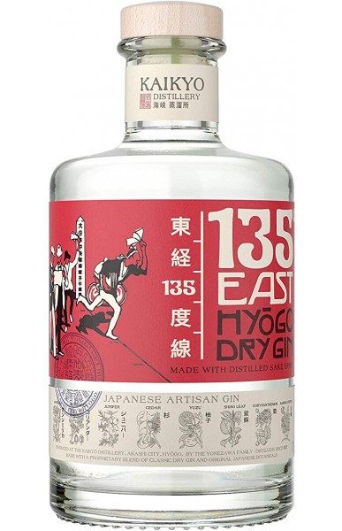 Джин 135 East Hyogo Dry Gin, 0.7 л