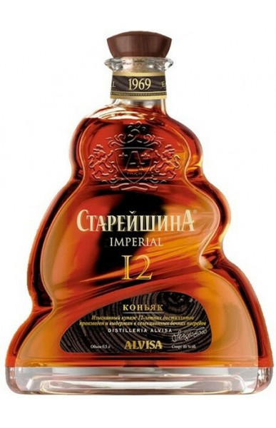 Коньяк Старейшина Империал 12-летний, 0.5 л