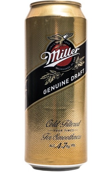 Пиво Miller Genuine Draft (Russia), 0.43 л