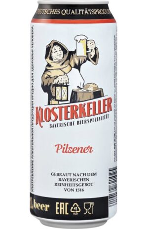 Пиво Klosterkeller Pilsener, 0.5 л